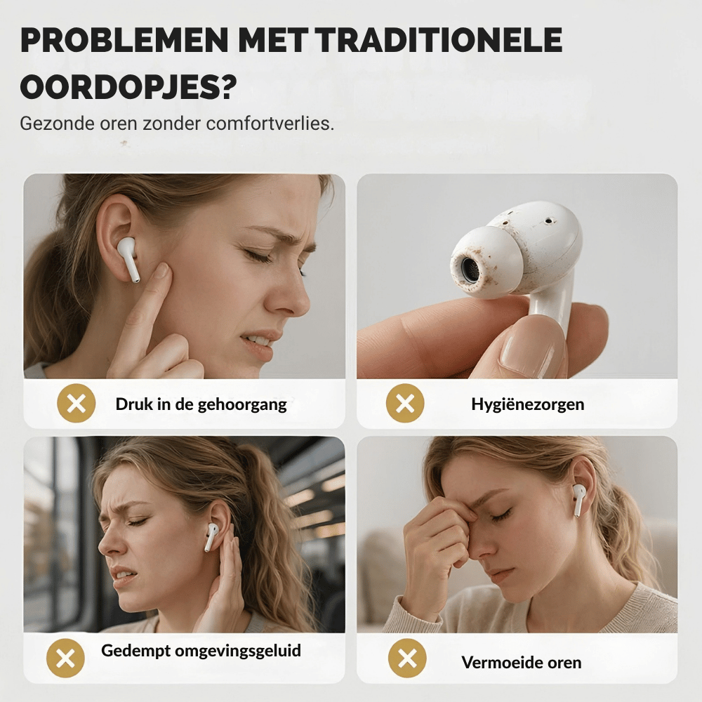 SoundFit — Open-Ear Clip Oordopjes | 50% KORTING