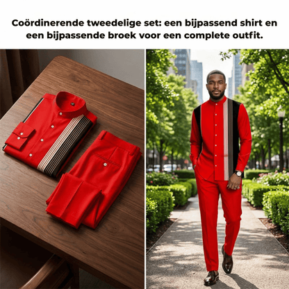Eric — Gestreepte Heren Set | 50% KORTING