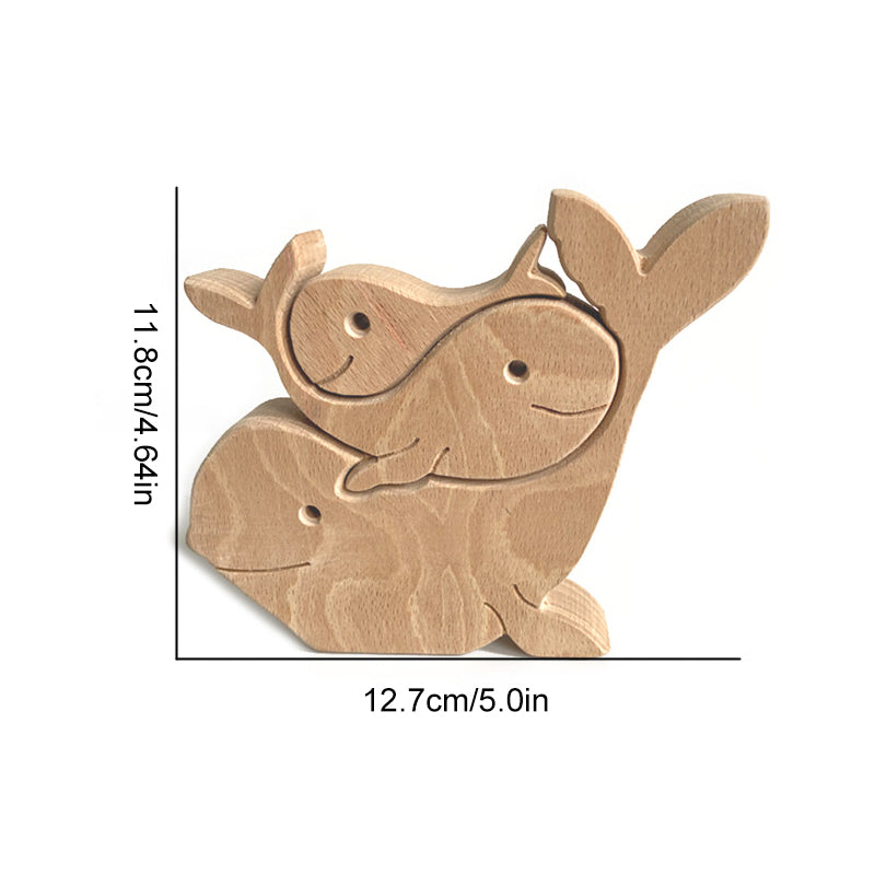 Moederdag dier houten ornament