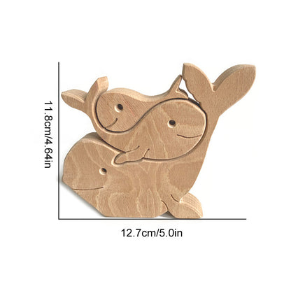 Moederdag dier houten ornament