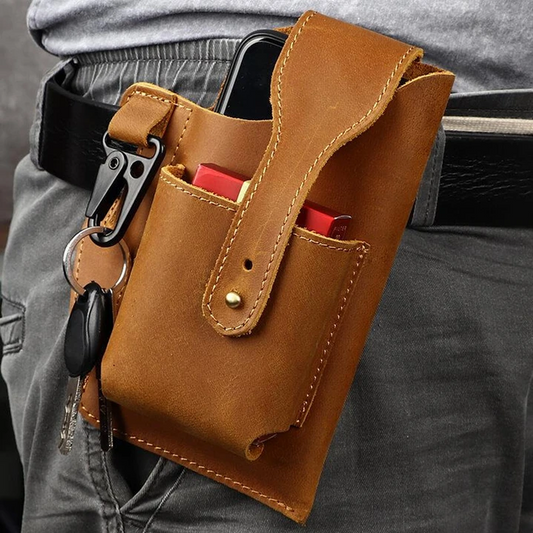 LuxPack  - Herentas met retro riem en taille | 50% KORTING
