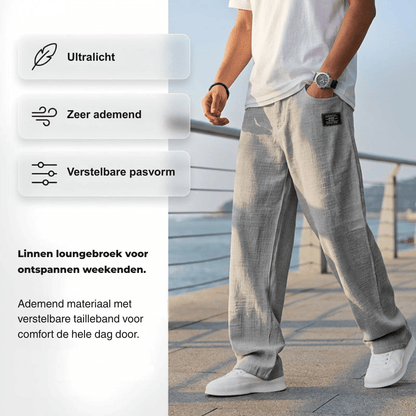 Ezra — Lichte Linnen Broek | 50% KORTING