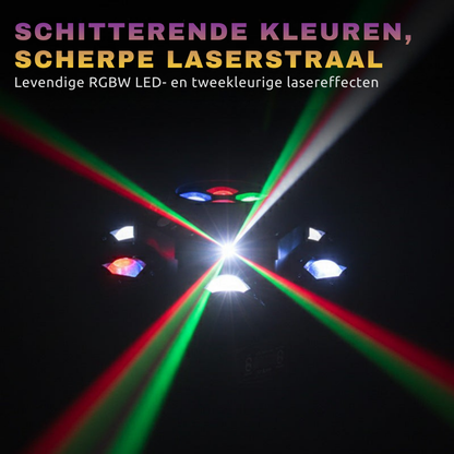LumiStorm Pro – 6-Arm LED Showlight | 50% KORTING