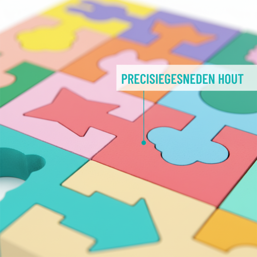 BrainBoost – Houten Vormpuzzel | 50% KORTING