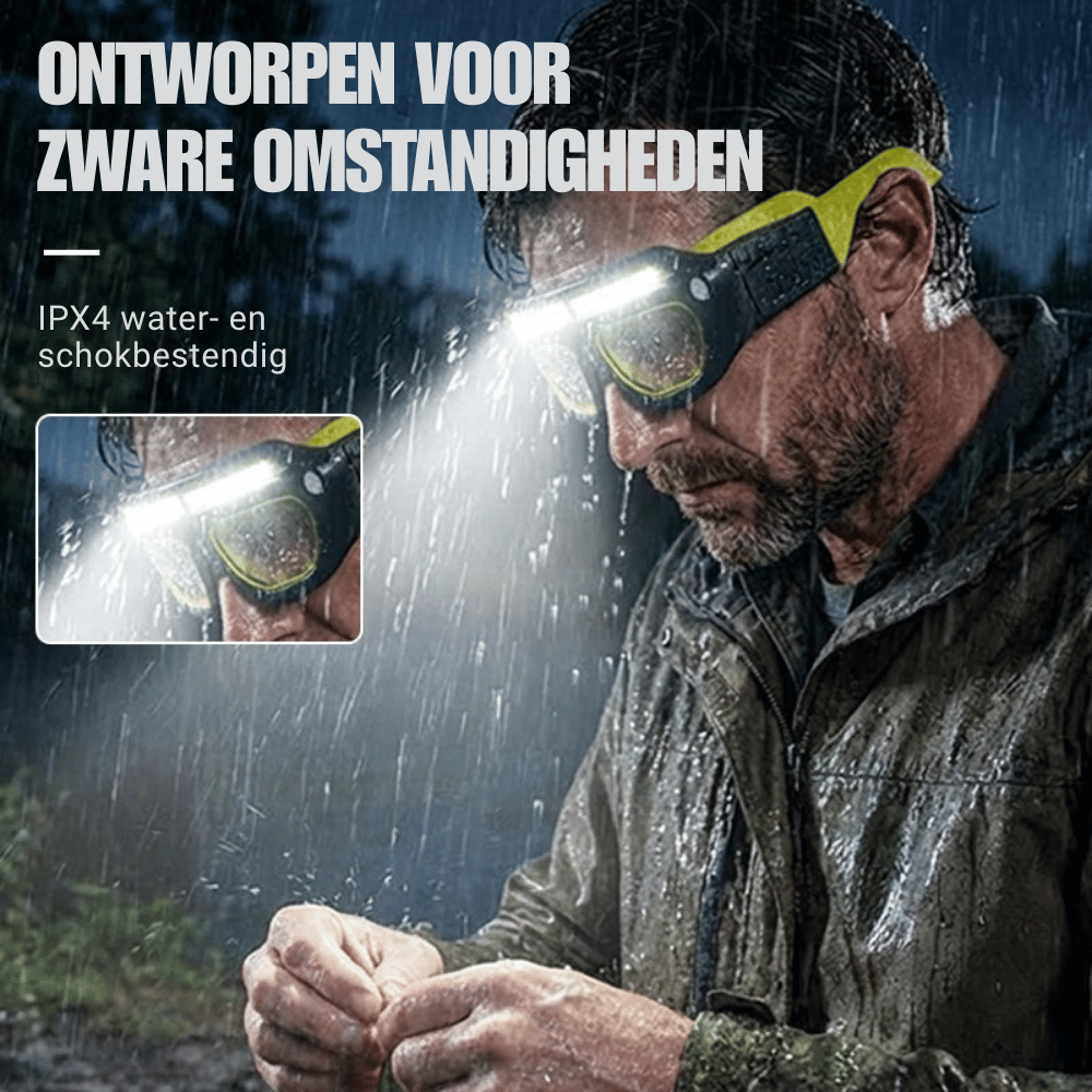 NightWave – Hoofdlamp met bewegingssensor | 50% KORTING