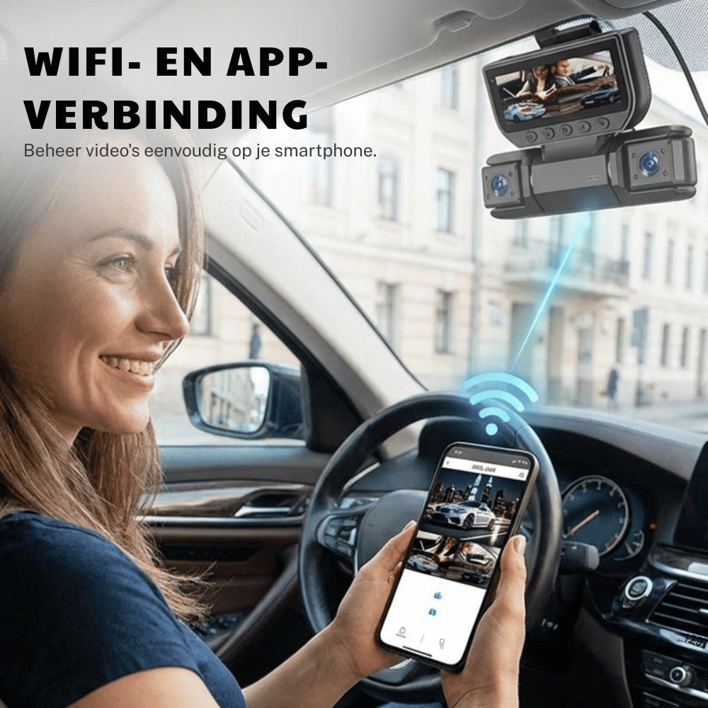 RoadGuard – Slimme Dashcam Set | 50% KORTING