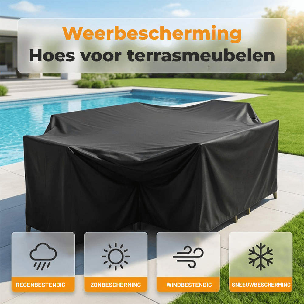 StormGuard Shield — Weerbestendige Tuinmeubelhoes | 50% KORTING