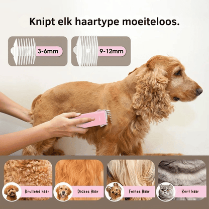 WhisperTrim — Stille Tondeuse voor Dierenharen | 50% KORTING