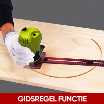 WoodMaster Flex - 3 In 1 Freesgroef Beugel | 50% KORTING