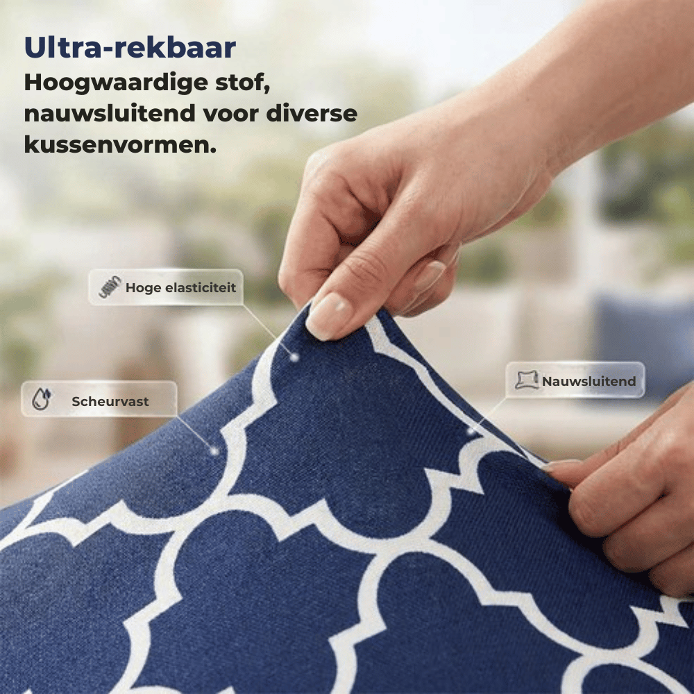 LuxeFit — Spatbestendige Terraskussenhoezen | 50% KORTING