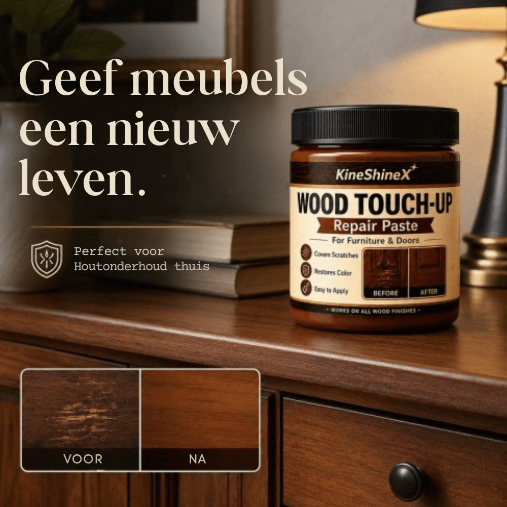WoodTouch — Hout Reparatiecrème Bruin | 1+1 GRATIS