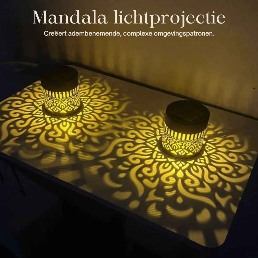 MandalaGlow — Solar Tuinlamp | 1+1 GRATIS