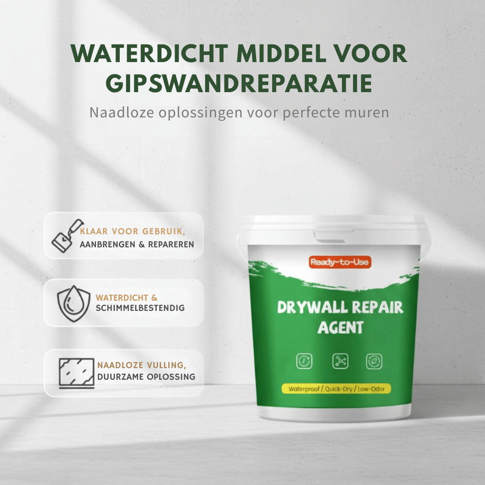 WallFix 500g — Gladde Reparatiepasta | 50% KORTING