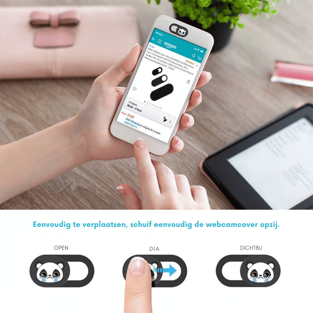 VeilGuard — Onzichtbare Cameraschuif Set van 3 | 1+1 GRATIS