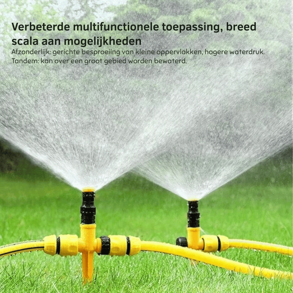 AquaGlide — 360° Tuinsproeier | 50% KORTING