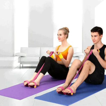 FlexiFit Pro - Pedaal Puller Weerstandsband voor Fitness, Sit-ups en Yoga-oefeningen | 1+1 GRATIS