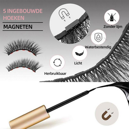 Wimpers voor magnetische eyeliner