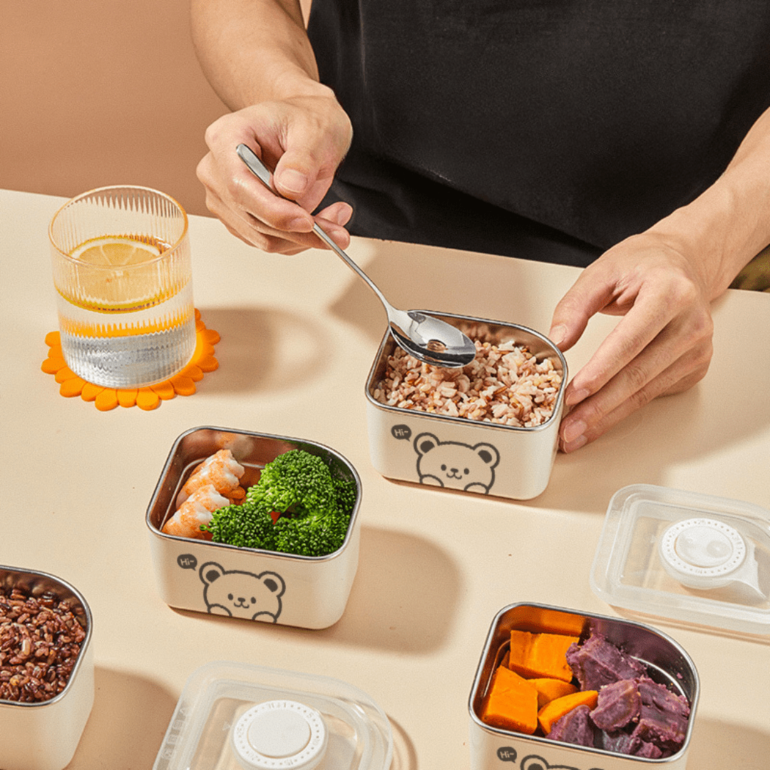 FreshBox™ – Maaltijdbewaarcontainer van roestvrij staal (300 ml) | 1+1 GRATIS