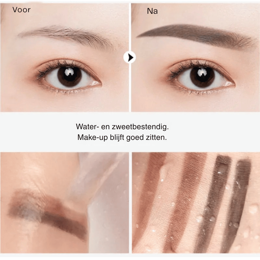 BrowMist — Waterdichte Wenkbrauwstempel Set | 50% KORTING