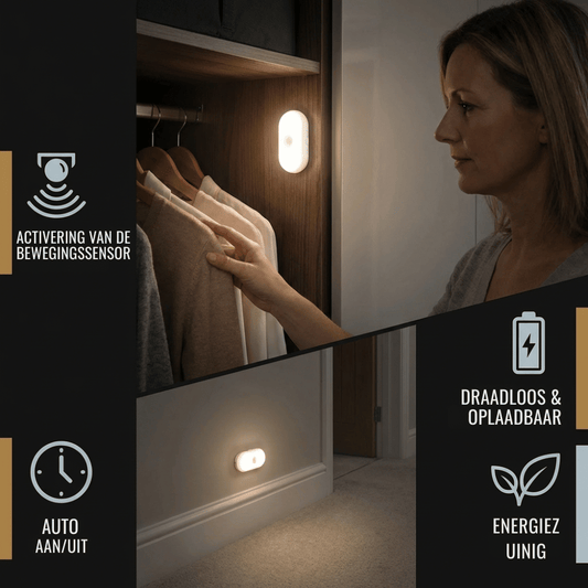 LumaTrail — Bewegingssensor Nachtlamp | 1+1 GRATIS