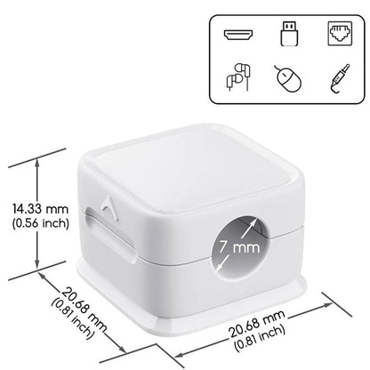 Magnetische snoerorganizer, eenvoudig en veilig zelfklevend kabelbeheer