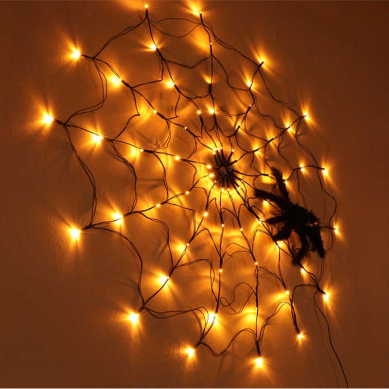 LumosDecor - Halloween decoratieve verlichting Spinneweb LED-verlichting | 50% KORTING