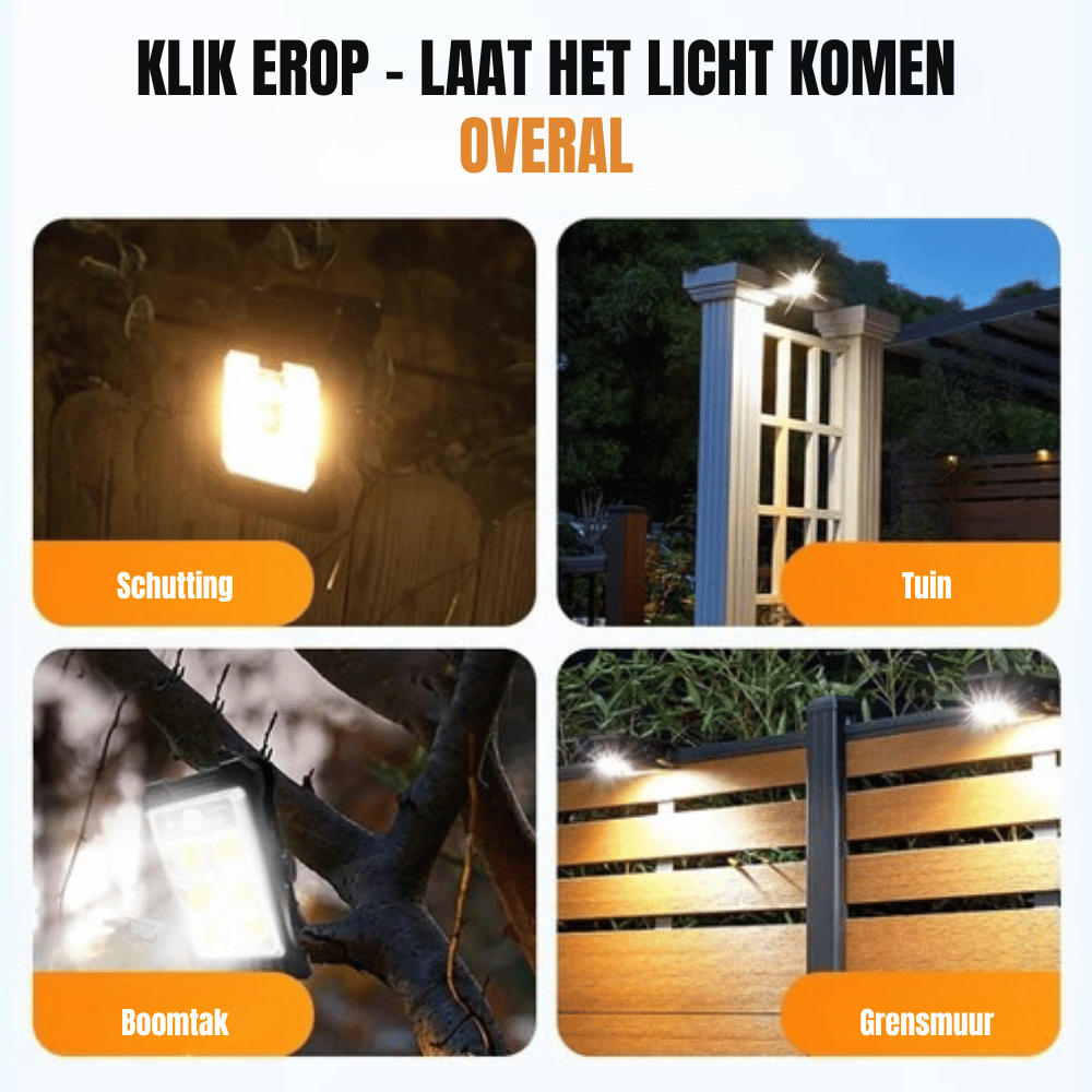 LumiSolar — Slimme Buitenlamp op Zonne-energie | 50% KORTING