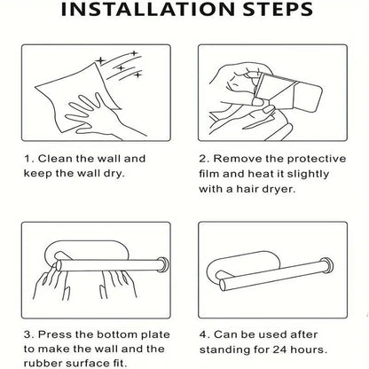 Makkelijk te bevestigen rolpapier houder