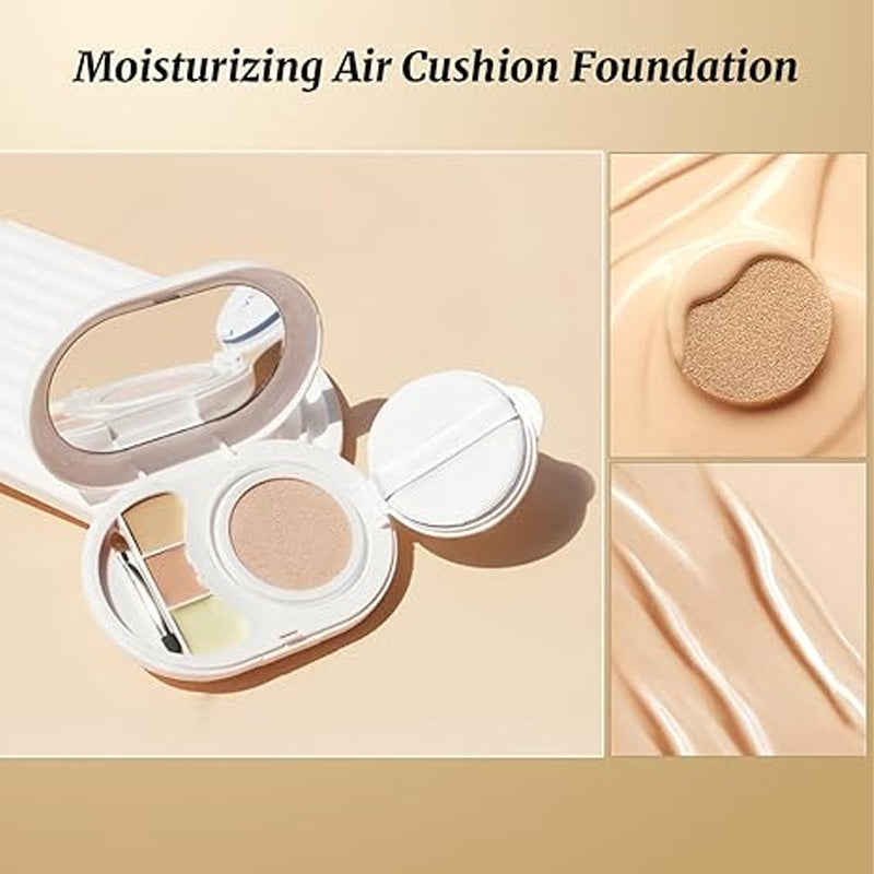 Camouflagepad met drie kleuren poeder