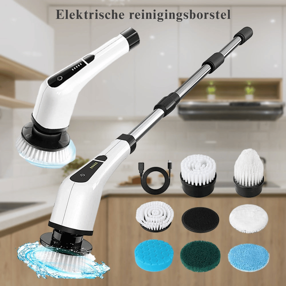 ScrubPro — 7-in-1 Elektrische Reinigingsborstel | 50% KORTING