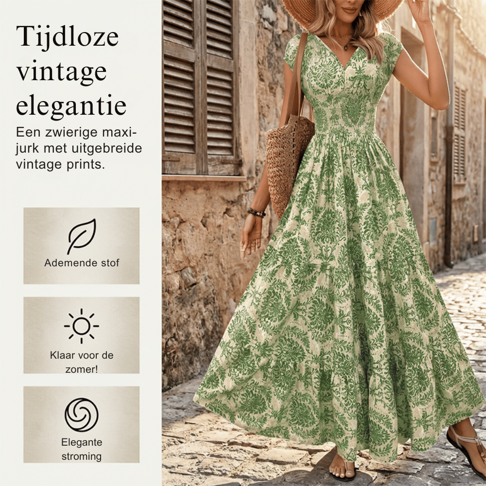 Clara — Florale Elegantie Jurk | 50% KORTING