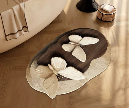 Antislip, absorberende mat met realistisch 3D-patroon – veilig, antislip, snel drogend