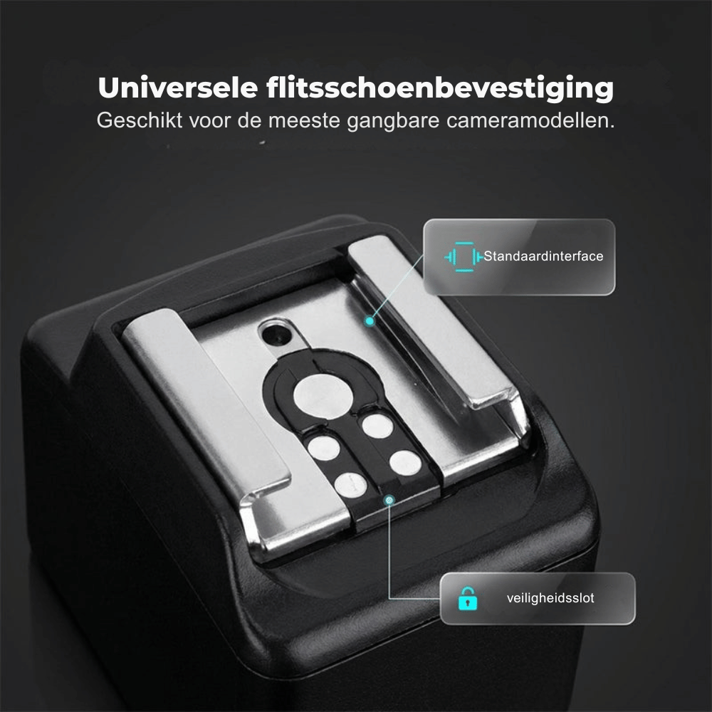 LumeNova — Compacte Professionele Camaraflitser | 50% KORTING