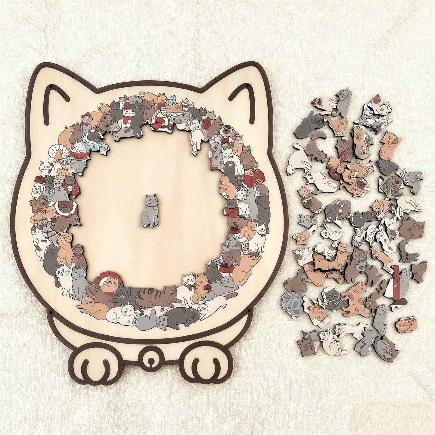 Mila – Morandi kattenpuzzel van 135 stukjes | 2+1 GRATIS