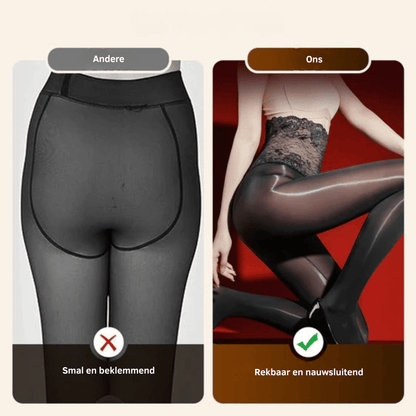 Rose – Hoge taille mesh kousen | 1+1 GRATIS
