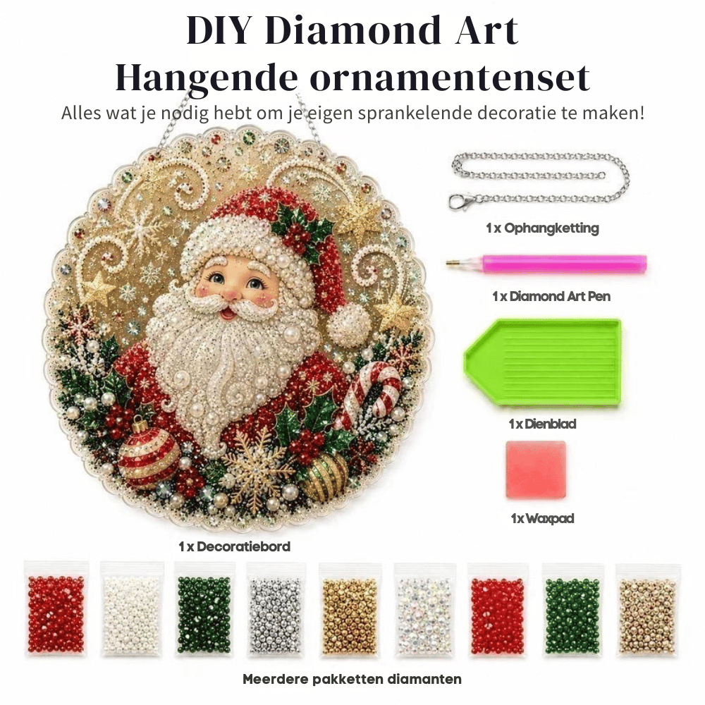 CrystalAura — DIY Kerstornament Sieradenset | 50% KORTING