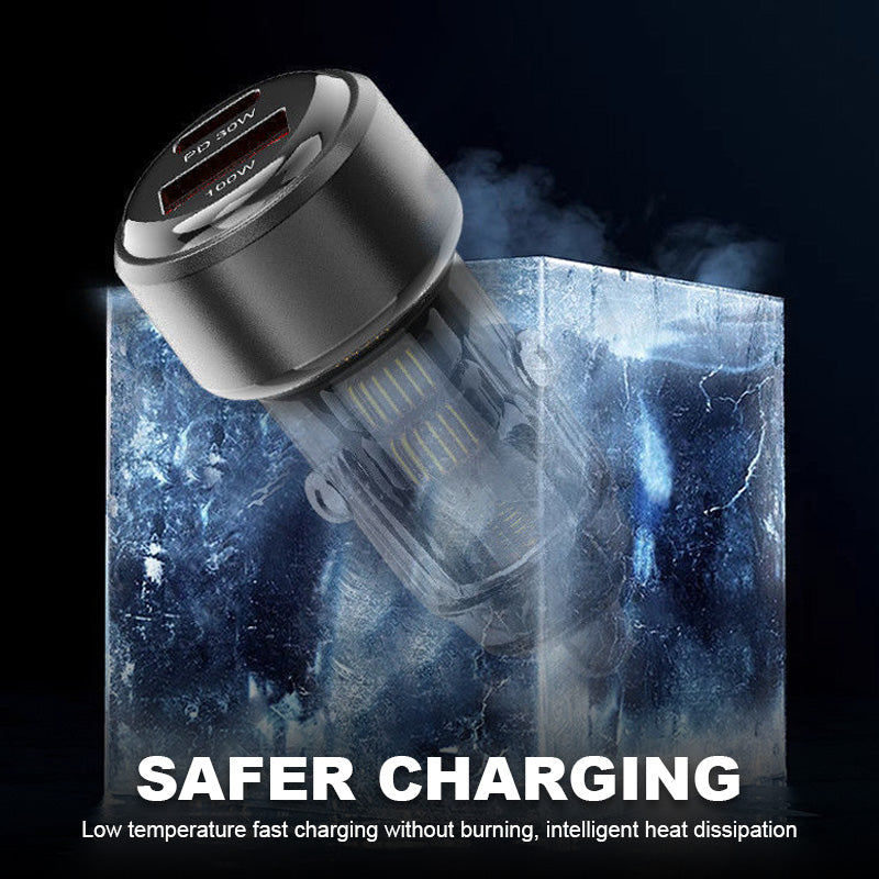 Dubbele snellaadaansluitingen van 30 W voor de auto