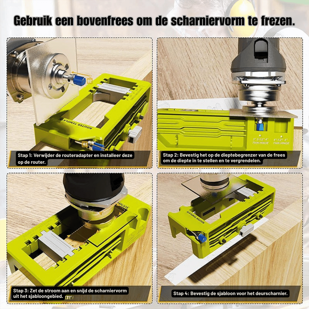 SwiftHinge Pro — Deurscharnier Freesmal | 50% KORTING