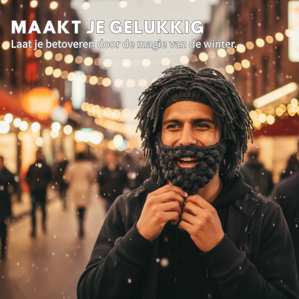 Ronan – Gebreide baardmuts stijl | 50% KORTING