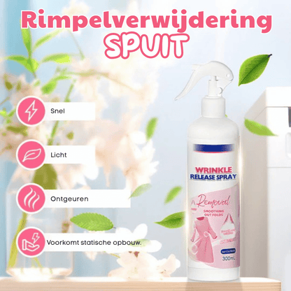 WrinkleAway — Kreukspray voor Onberispelijke Kleding | 1+1 GRATIS