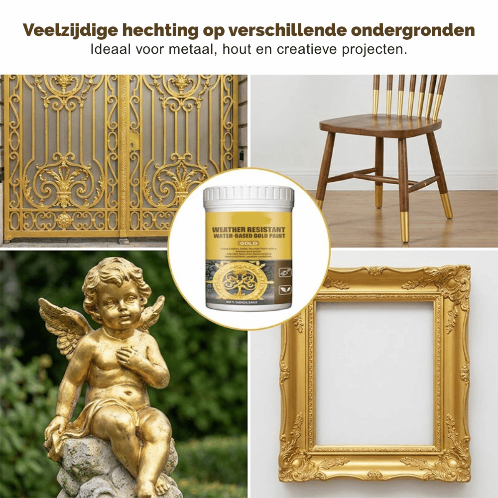 GoldMist Gloss — Weerbestendige Gouden Verf | 1+1 GRATIS