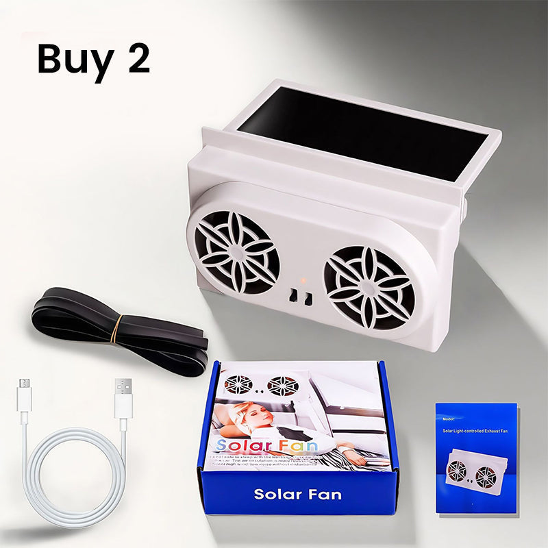 Zonne-auto-ventilator — Directe Koelcomfort