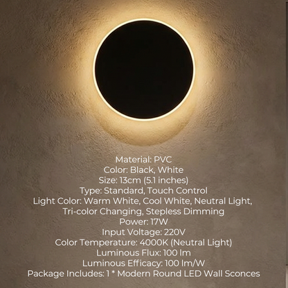 HaloLux LED-wandlamp — Direct sfeerverlichting