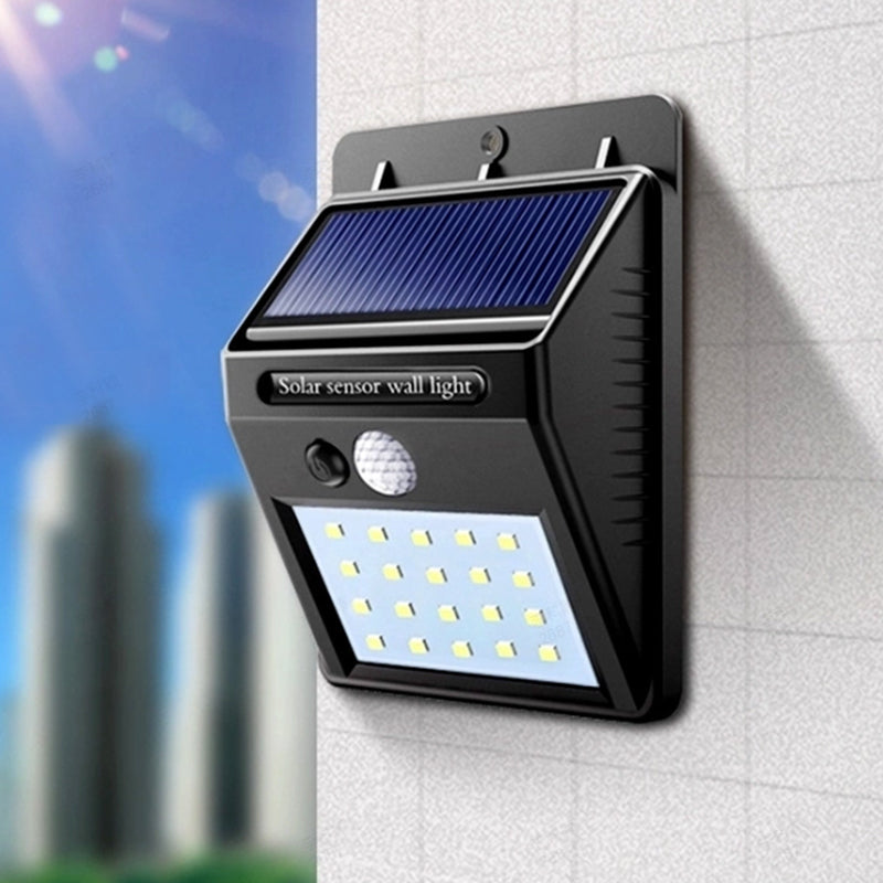Zonne-energie LED Bewegingssensor Lamp — Heldere Beveiligingsvrijheid