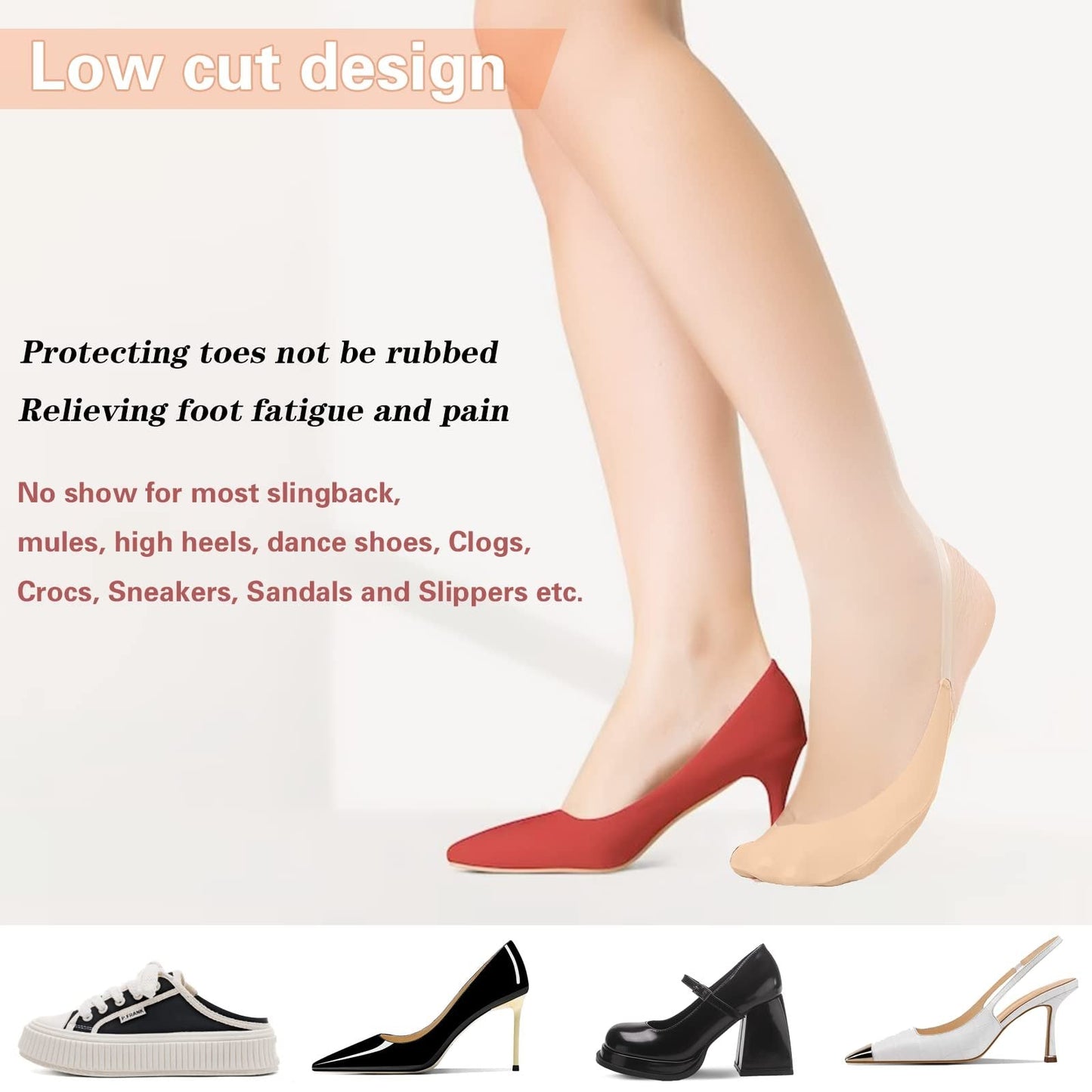 SilkStep – Onzichtbare sokken met grip  |  1+3 GRATIS