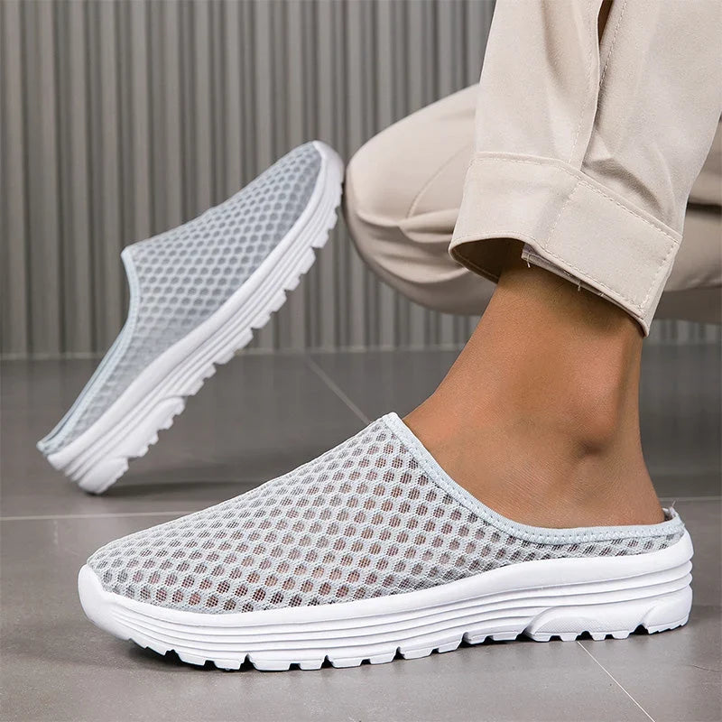 Aero – Ademend Mesh Slippers met Fluweelzacht Comfort