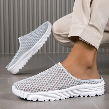 Aero – Ademend Mesh Slippers met Fluweelzacht Comfort
