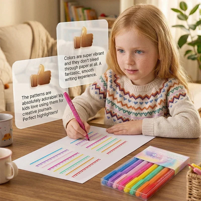 PrismTrace Pennenset — Ontketen Levendige, Veegvrije Creativiteit