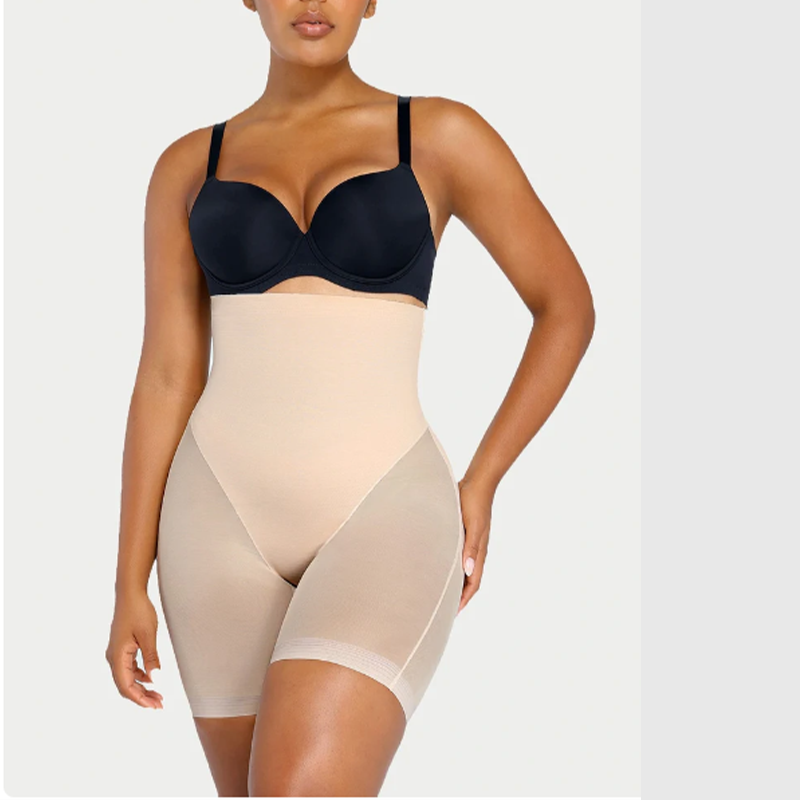 Ella – Ademend Mesh Shapewear Short met Billift