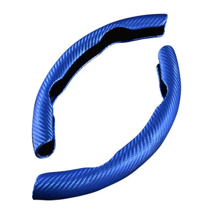 Stuurwielhoes van koolstofvezel en leer – Comfortabele grip en controle